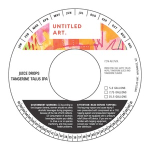 Untitled Art Juice Drops Tangerine Talus IPA