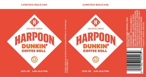 Harpoon Dunkin' Coffee Roll May 2022