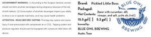 Blue Owl Brewing Pickled Little Boss