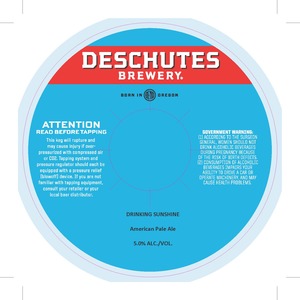 Deschutes Brewery Drinking Sunshine