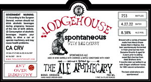 The Ale Apothecary Lodgehouse Spontaneous With Bali Cherry May 2022