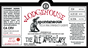 The Ale Apothecary Lodgehouse Spontaneous With Montmorency Cherry May 2022