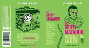 Siren Rock Brewing Co The Gritty Matador Mexican-style Lager May 2022