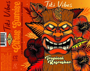 New Trail Brewing Co Tiki Vibes Orange Sunrise