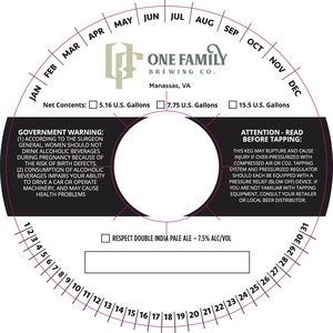 One Family Brewing Respect