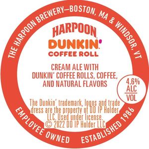 Harpoon Dunkin' Coffee Roll May 2022