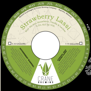 Crane Brewing Company Strawberry Lassi