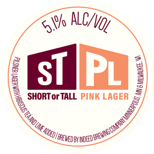 Indeed Brewing Company Short Or Tall Pink Lager