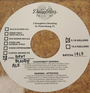 Brut Blonde Ale May 2022