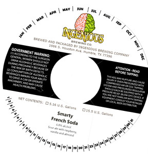 Ingenious Brewing Company Smarty French Soda