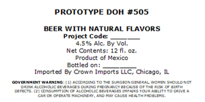 Crown Imports LLC Prototype Doh #505
