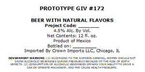 Crown Imports LLC Prototype Giv #172