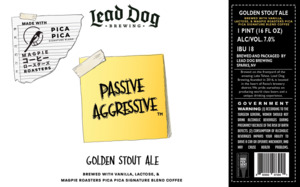 Lead Dog Brewing Passive Agressive