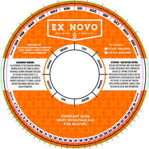 Ex Novo Brewing Company Overcast Aura May 2022