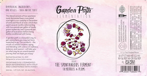 Garden Path Fermentation The Spontaneous Ferment: Tayberries & Plums
