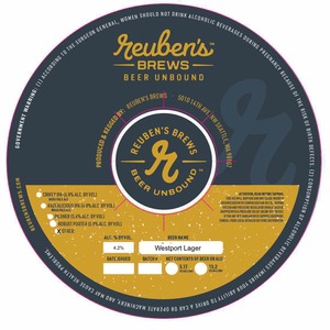 Reuben's Brews Westport Lager