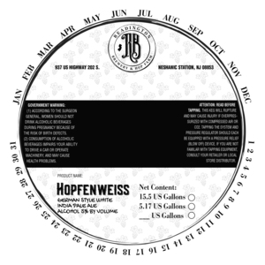 Hopfenweiss German Style White India Pale Ale