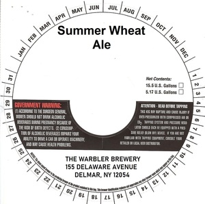 The Warbler Brewery Summer Wheat