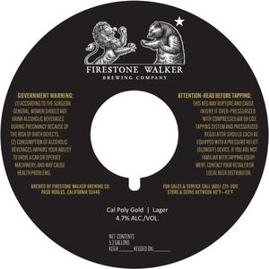 Firestone Walker Brewing Company Cal Poly Gold