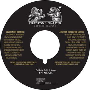 Firestone Walker Brewing Company Cal Poly Gold