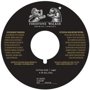 Firestone Walker Brewing Company Cal Poly Gold