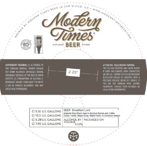 Modern Times Breakfast Lord