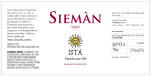 Sieman Ista Farmhouse Ale