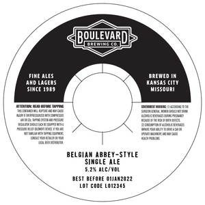 Boulevard Belgian Abbey-style Single