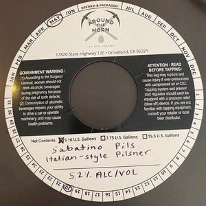 Around The Horn Brewing Company Sabatino Pils