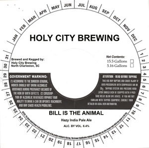 Holy City Brewing Bill Is The Animal
