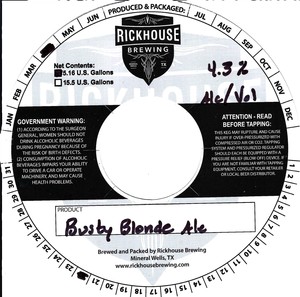Rickhouse Brewing Busty Blonde