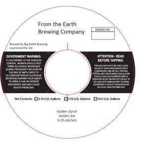 From The Earth Brewing Company Golden Spiral Golden Ale