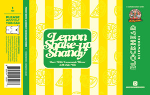 Blockhead Beerworks Lemon Shake-up Shandy June 2022