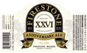 Firestone Walker Brewing Company Xxvi Anniversary Ale