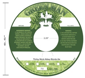 Green Man Thirsty Monk Abbey Blonde Ale