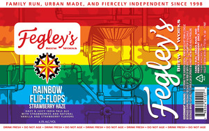 Fegley's Rainbow Flip Flops