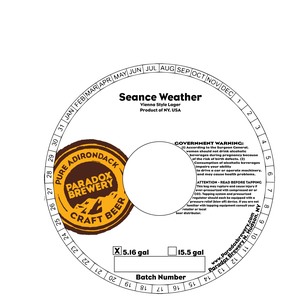Paradox Brewery Seance Weather June 2022