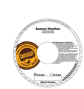 Paradox Brewery Seance Weather