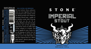 Stone Imperial Stout June 2022