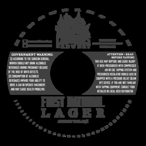 Cabin Boys Brewery First National Lager