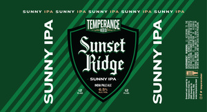 Temperance Beer Co. Sunset Ridge Sunny IPA June 2022
