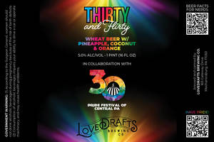 Lovedrafts Brewing Co Thirty And Flirty June 2022