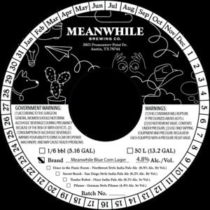 Meanwhile Brewing Co. Meanwhile Blue Corn Lager