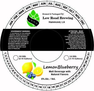 Low Road Brewing Lemon Blueberry