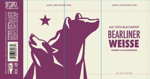 Friends And Allies Brewing Blackberry Bearliner Weisse