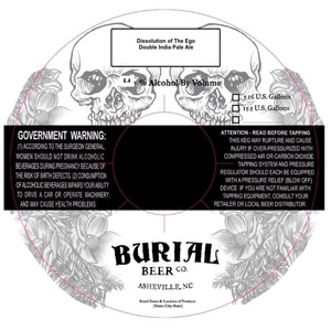 Burial Beer Co. Dissolution Of The Ego