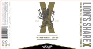 Lakewood Brewing Company Lion's Share X