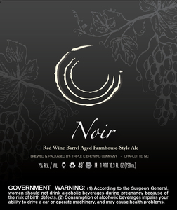 Red Wine Barrel Aged Farmhouse-style Ale Noir