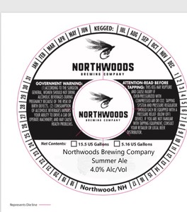Northwoods Brewing Company Summer Ale 