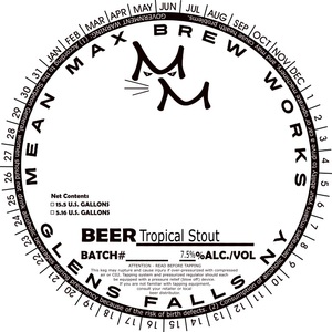 Mean Max Brew Works Tropical Stout